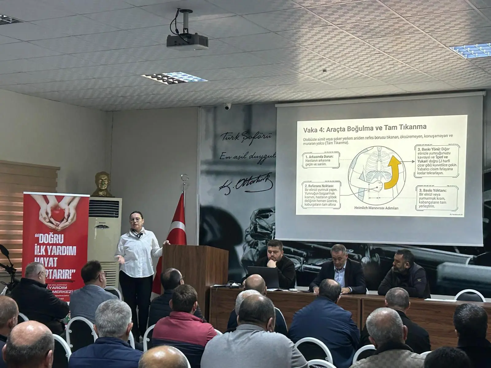 SERHAD BİRLİK ŞOFÖRLERİNE İLK YARDIM EĞİTİMİ